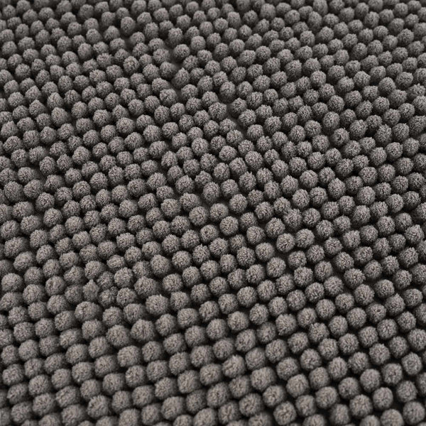 Washable Bath Mat, Dark Gray