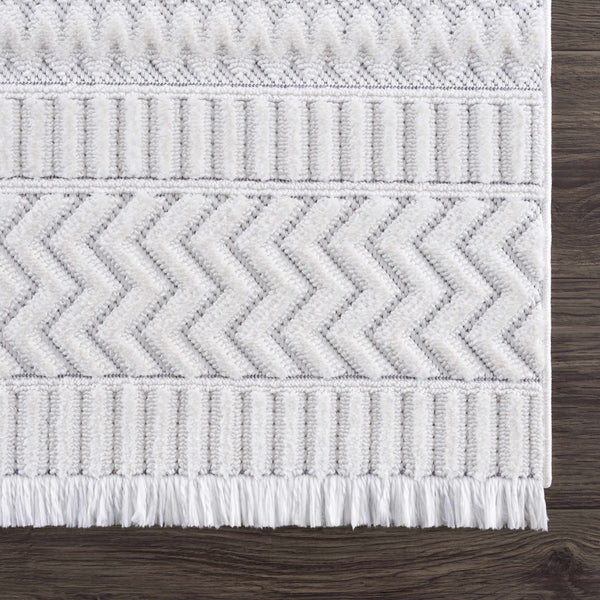 Cira Textured Saxony Rug with Fringes - Promo