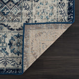 KMRSH-4604 Blue Medallion 5x7  Area Rug - Clearance