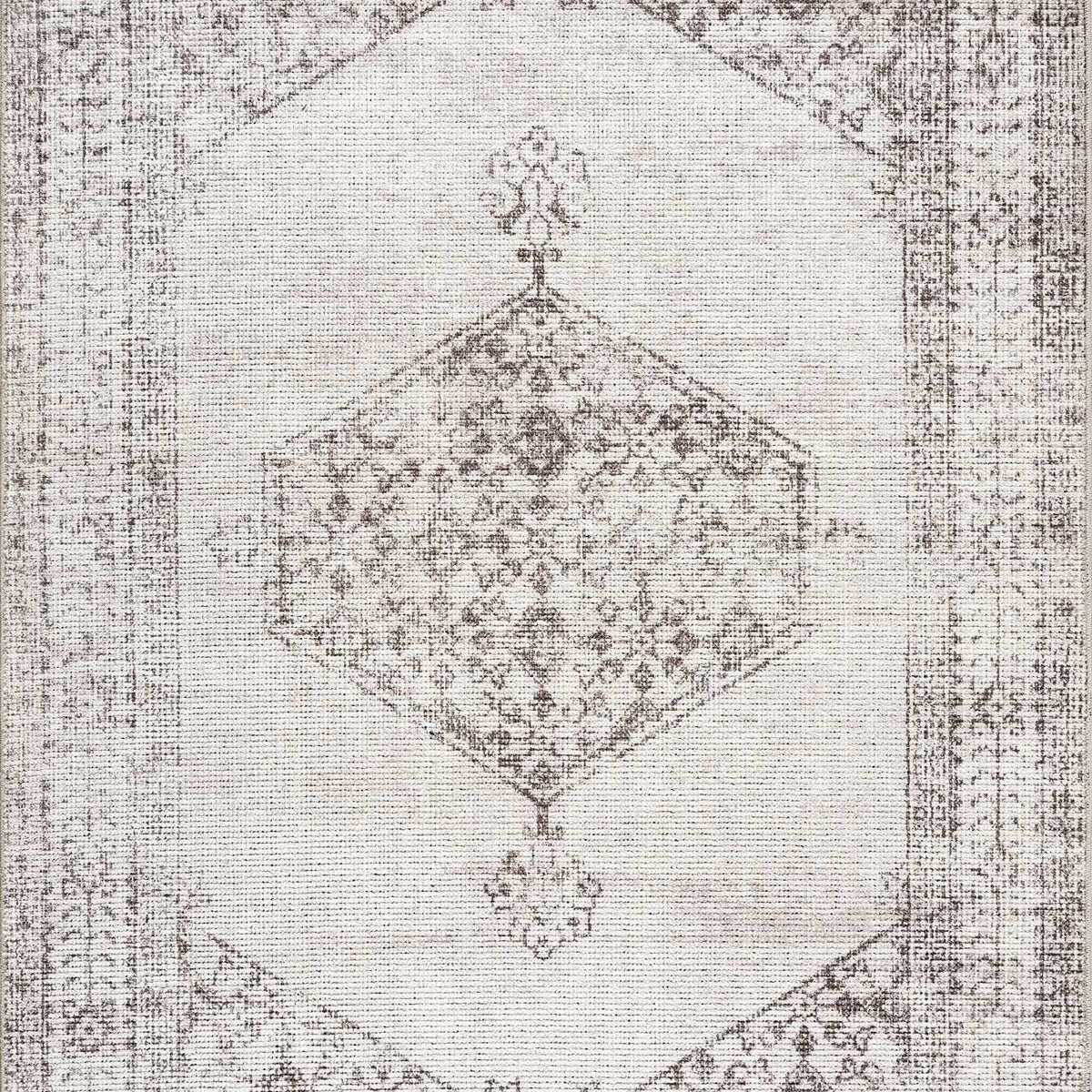 Mortye Cream & Brown Medallion Area Rug – Boutique Rugs