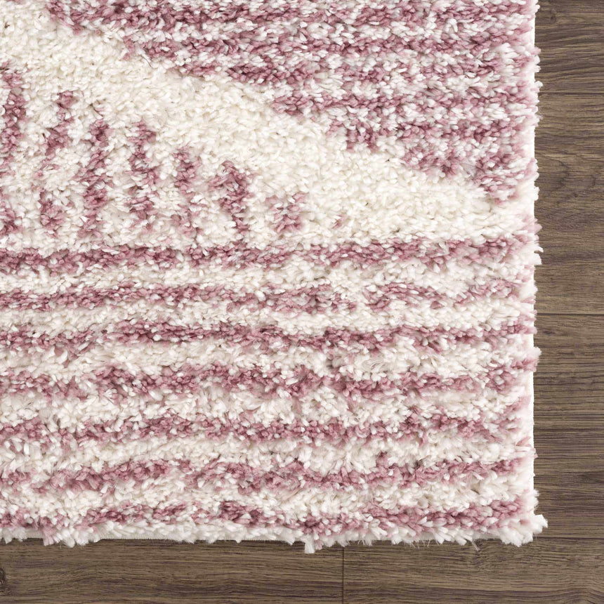 Trunding Plush Area Rug in Pink - Promo