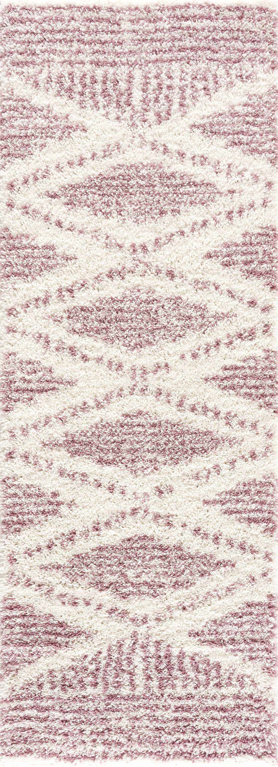 Trunding Plush Area Rug in Pink - Promo