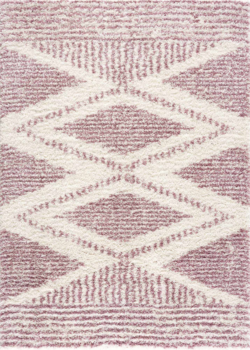 Trunding Plush Area Rug in Pink - Promo