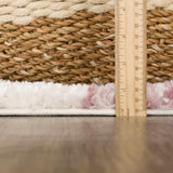 Trunding Plush Area Rug in Pink - Promo