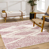 Trunding Plush Area Rug in Pink - Promo