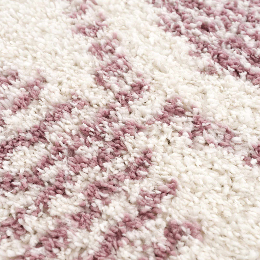 Trunding Plush Area Rug in Pink - Promo