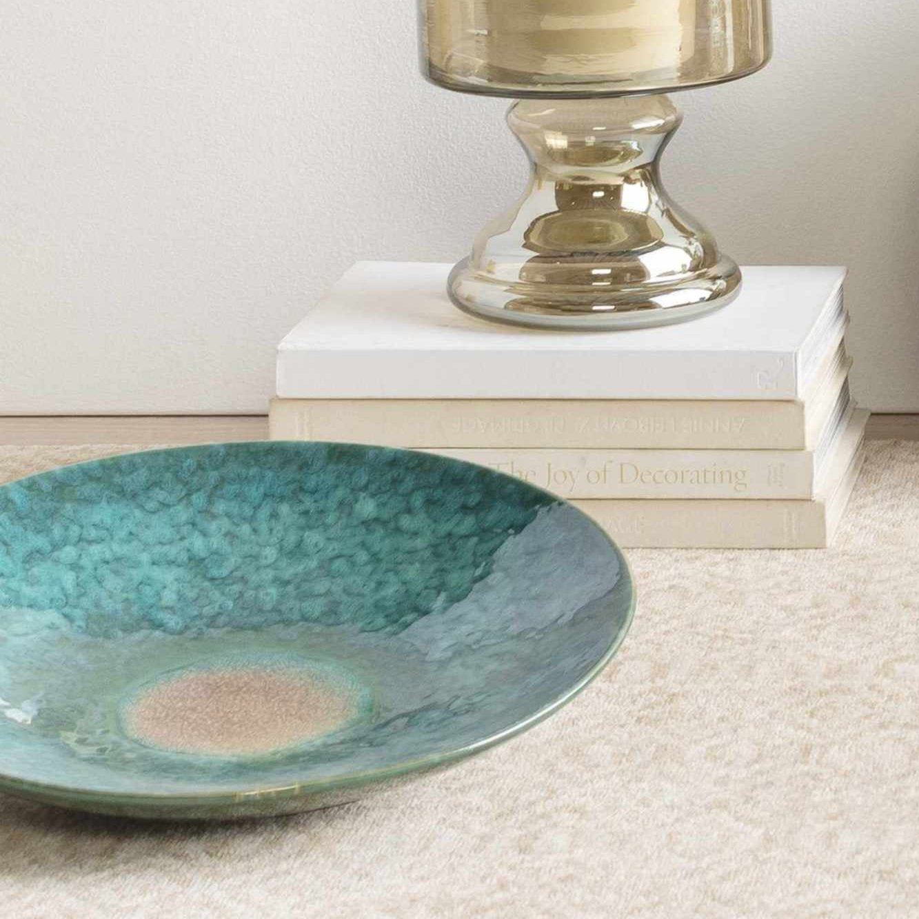 Uncasville Green Ceramic 15" Outdoor Decorative Plate