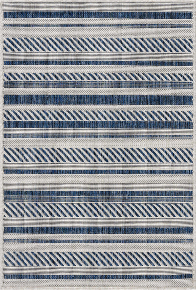 Olin White&Blue Performance Rug