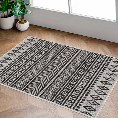 Imboden Black&White Outdoor Rug