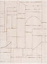Close-up of the Keats Area Rug, a beige rug with a brown geometric pattern and soft, plush texture. Design-Rectangle-537