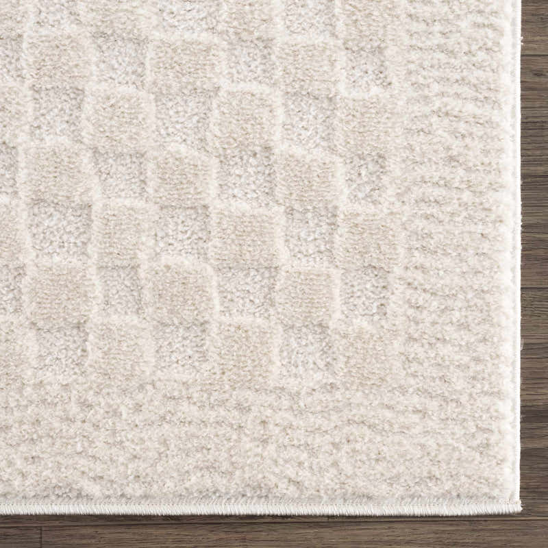 Ivory Checkered Rug Leryn Ivory Checkered Area Rug – Boutique Rugs