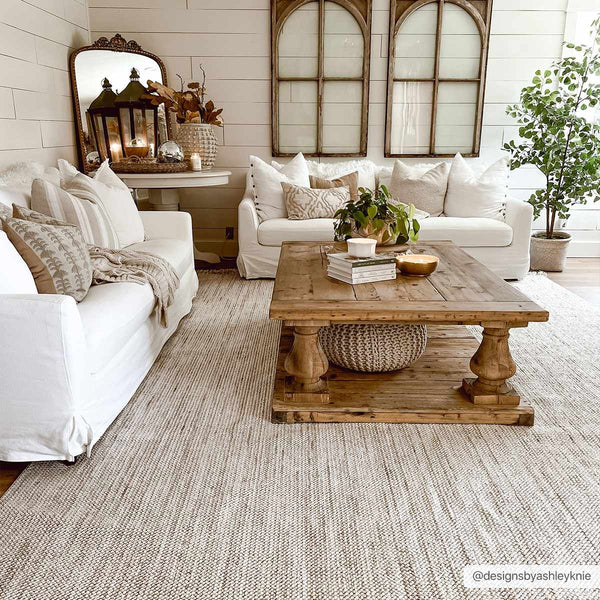 Modern Abstract Living Room Area Rug Beige Flatwoven Accent -  Hong Kong