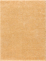 Faina Solid Gold Shag Washable Area Rug - Clearance