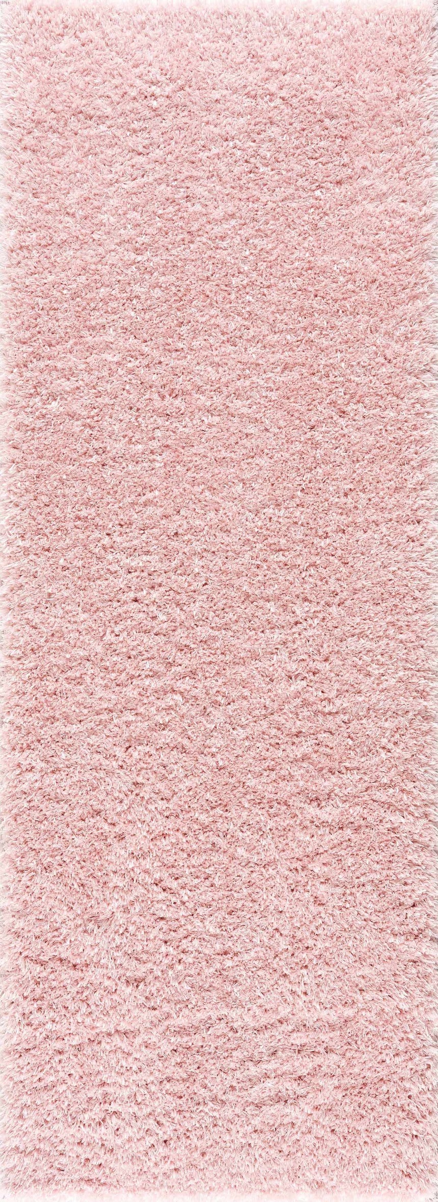 Faina Solid Pink Shag Washable Area Rug - Clearance