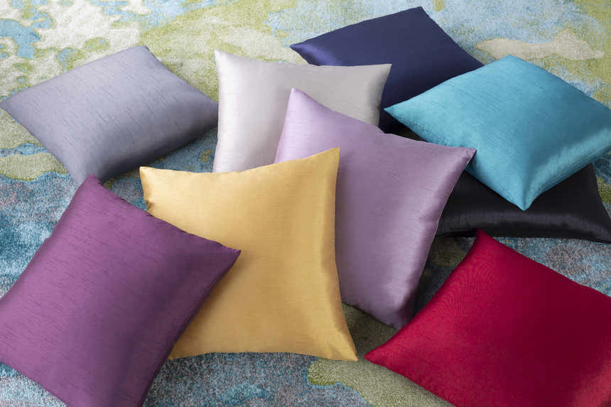 Vantage Black Square Throw Pillow - Clearance