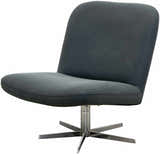 Kushinagar Blue Gray Swivel Chair - Clearance