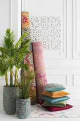 Sachse Teal Pleated Accent Pillow