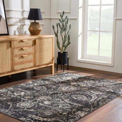 Georgiana Black Area Rug