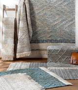 Cream Veruela Wool Blend Braided Tassel Area Rug - Clearance