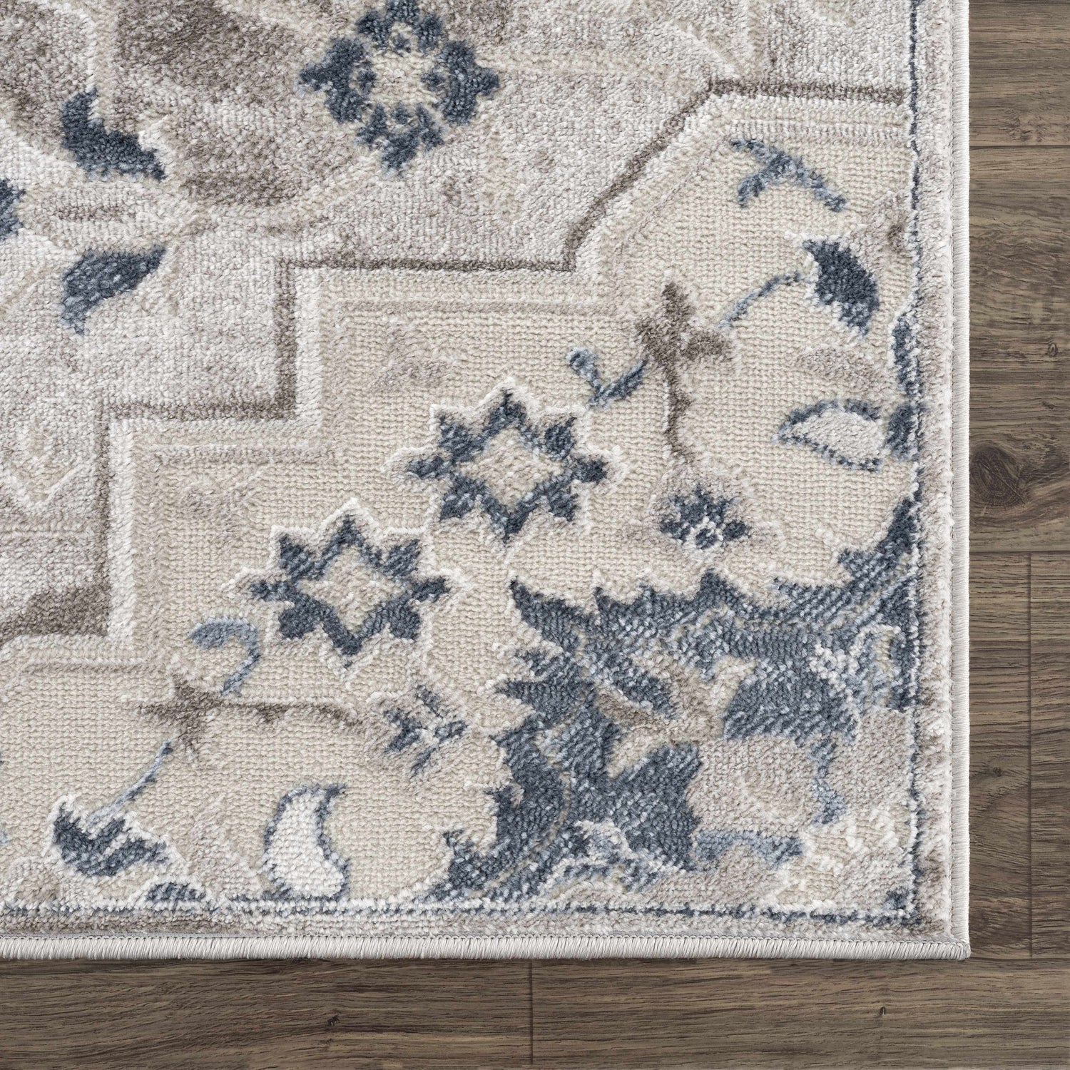 Calum Blue & Gray Area Rug - Clearance
