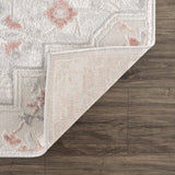 Calum Pink Floral Thick Area Rug - Clearance