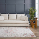 Calum Pink Floral Thick Area Rug - Clearance