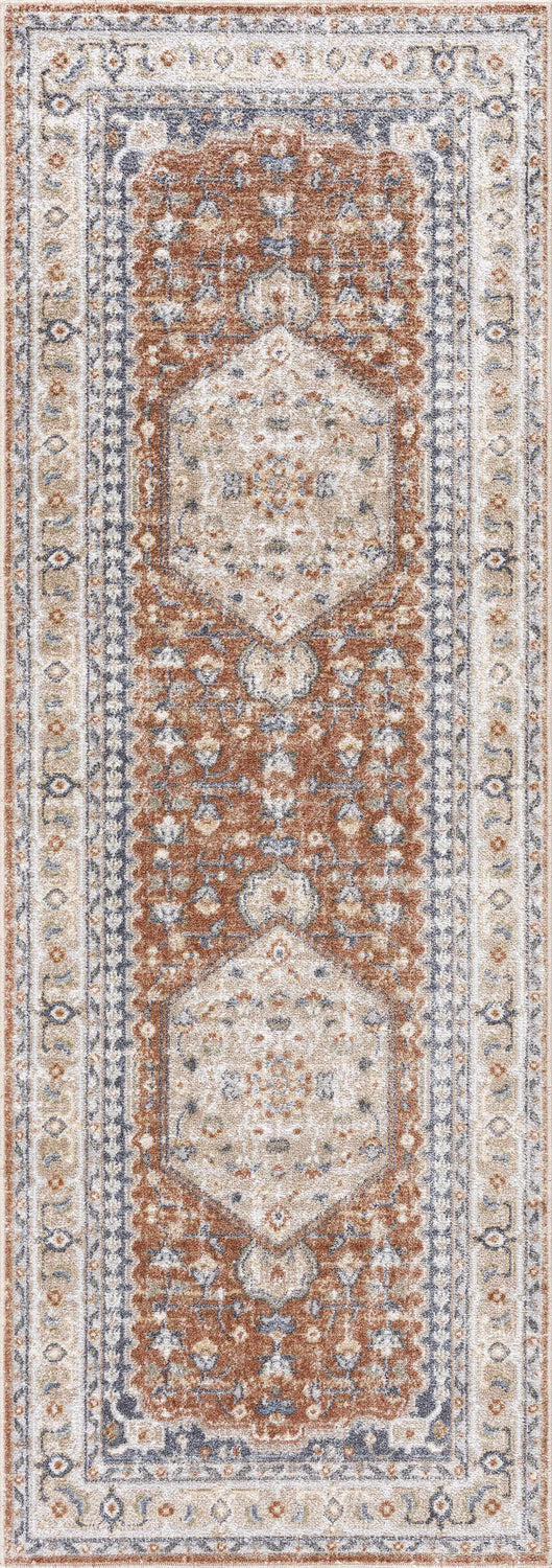 Gael Rust Boutique Washable Rug
