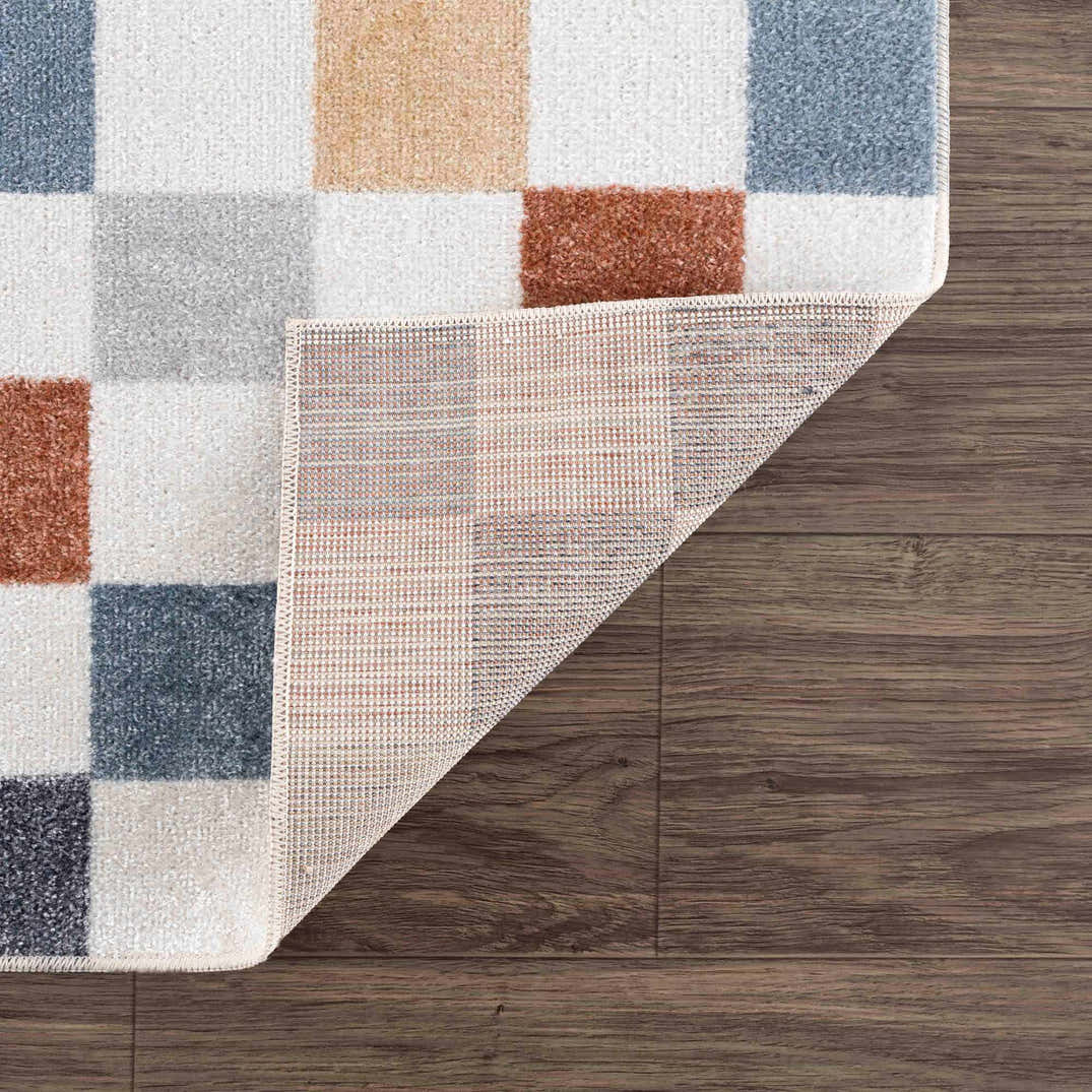 Alie Colorful Checkered Washable Rug – Boutique Rugs
