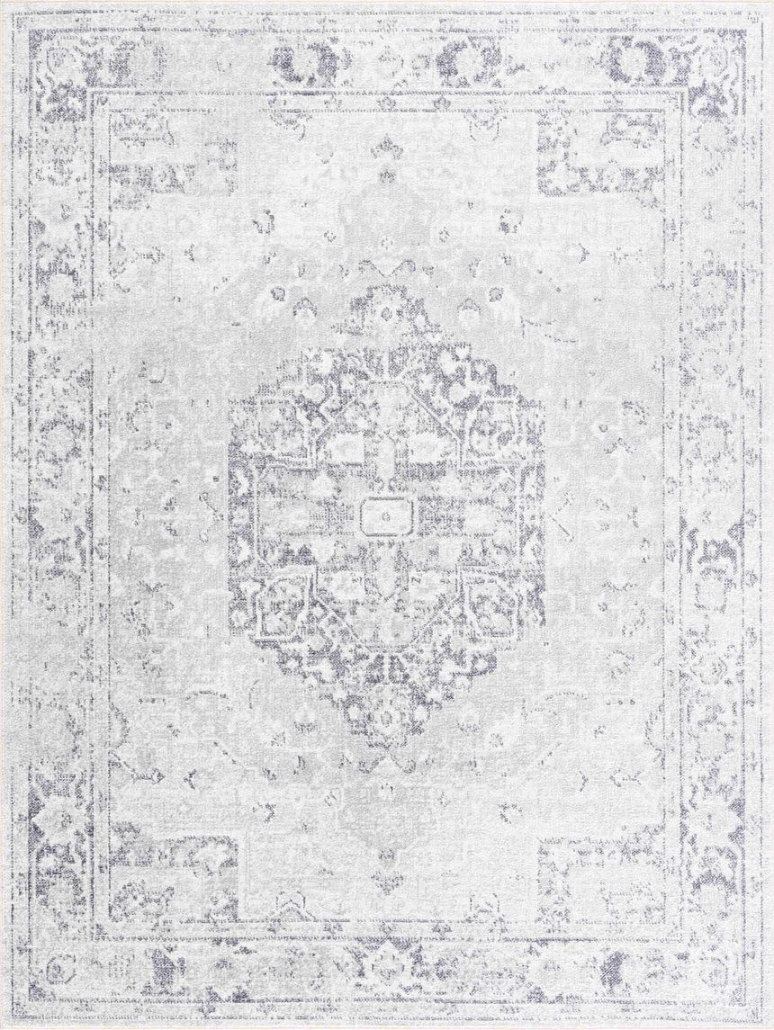Akram Antrasit Flat Pile Washable Rug