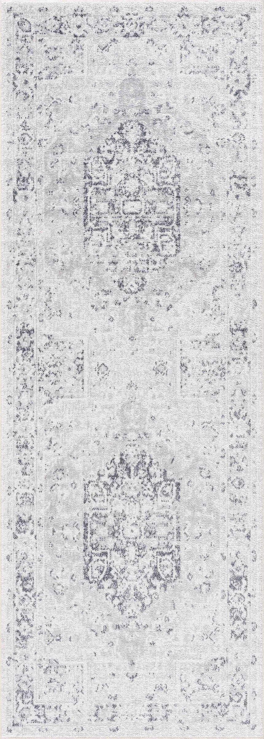 Akram Antrasit Flat Pile Washable Rug