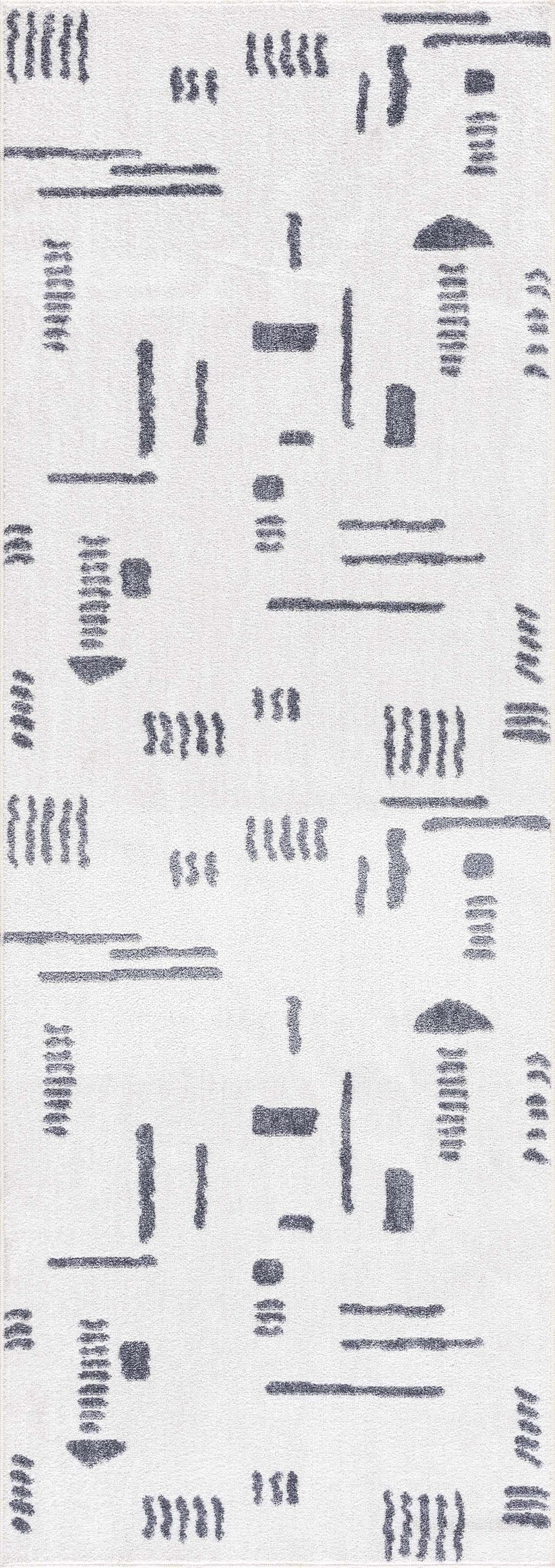 Eitan Gray Washable Area Rug - Clearance