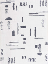 Eitan Gray Washable Area Rug - Clearance