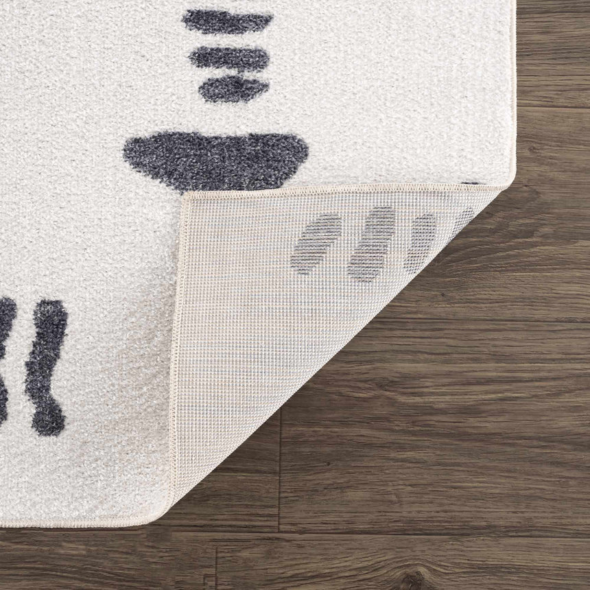 Eitan Gray Washable Area Rug - Clearance