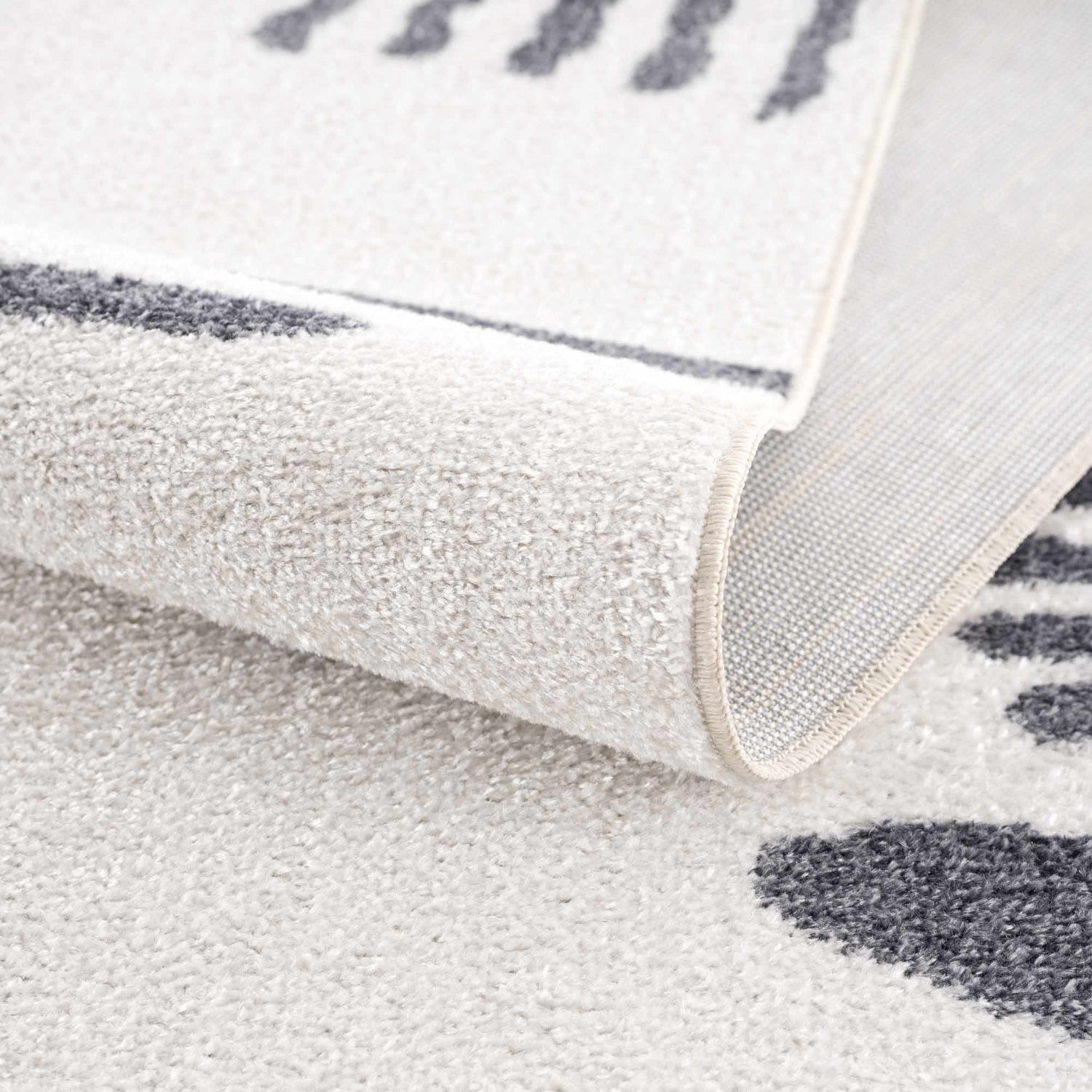 Eitan Gray Washable Area Rug - Clearance