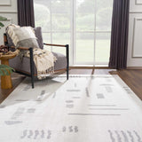 Eitan Modern Washable Off-White Rug - Clearance