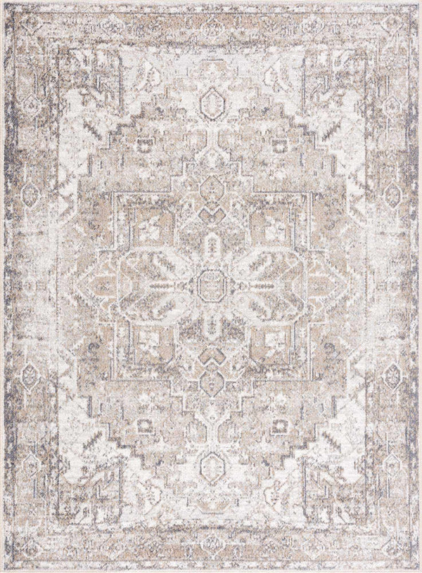 Hera Brown&Cream Washable Area Rug