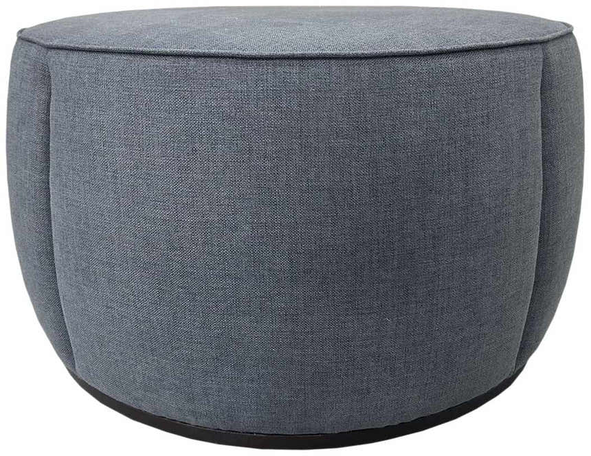 Kishanpur Gray Ottoman - Clearance