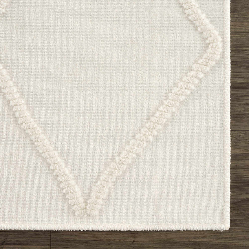 Amani White Washable Rug - Clearance