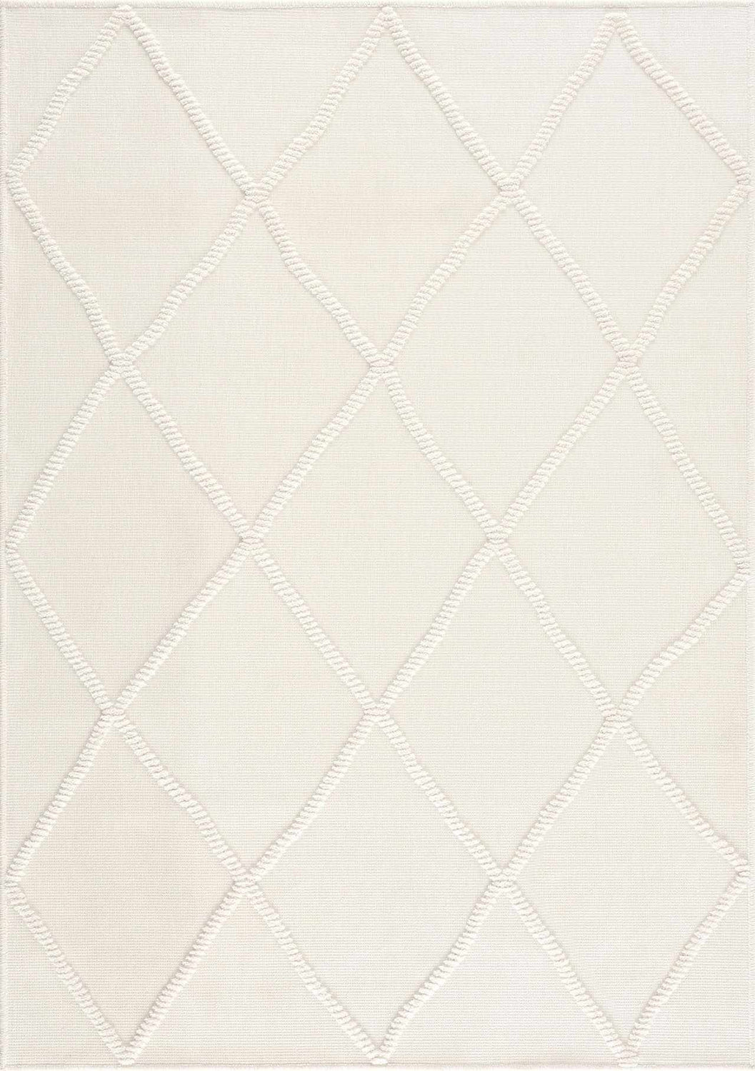 Amani White Washable Rug - Clearance