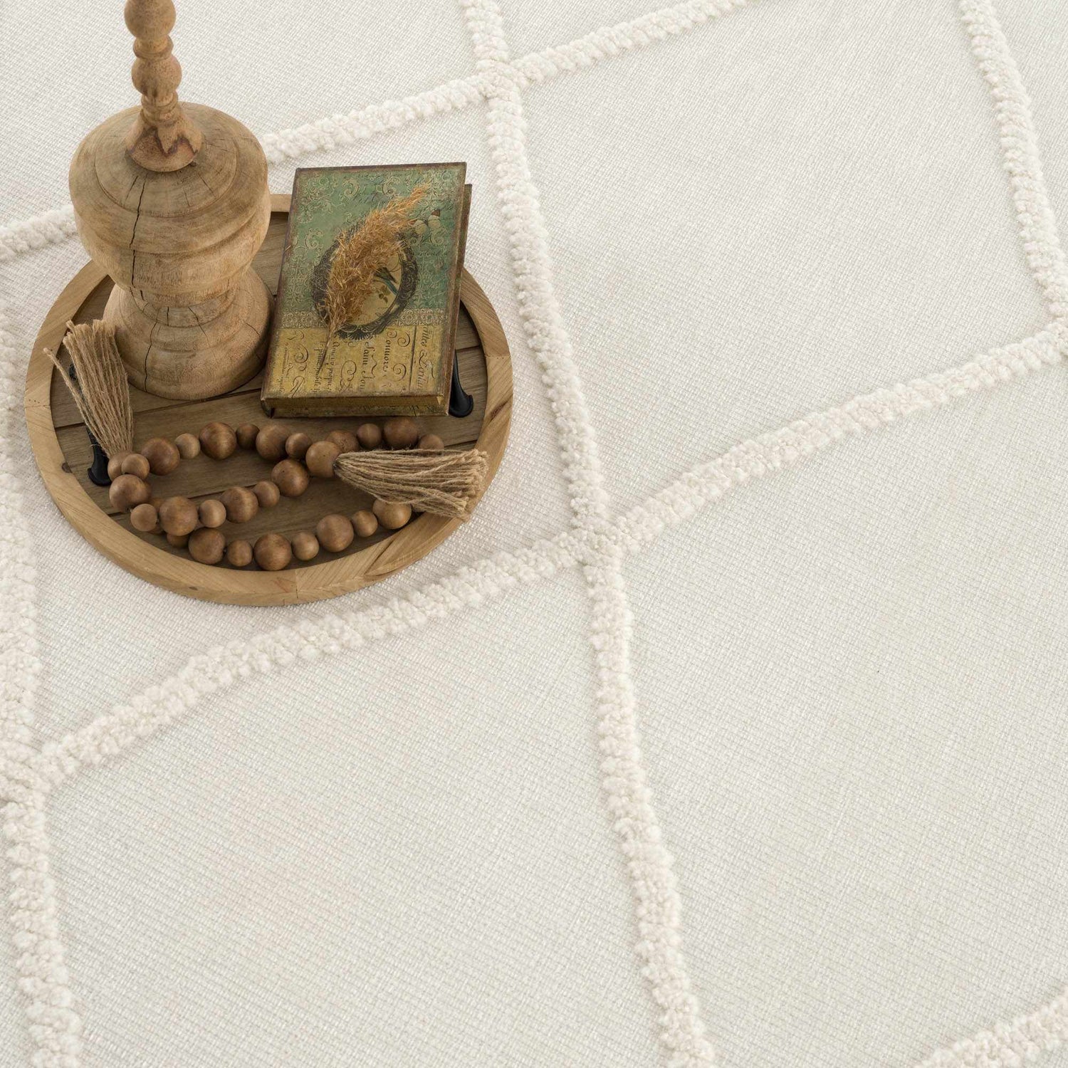 Amani White Washable Rug - Clearance