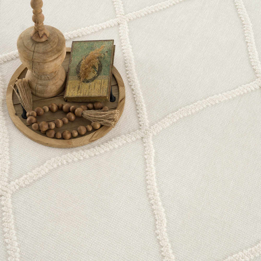 Amani White Washable Rug - Clearance