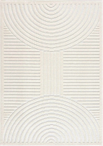 Deron White Washable Area Rug