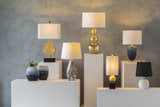 Watsonville Gold & Blac Resin Table Lamp
