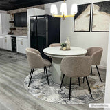 Lenzburg Faux Silk Abstract Rug