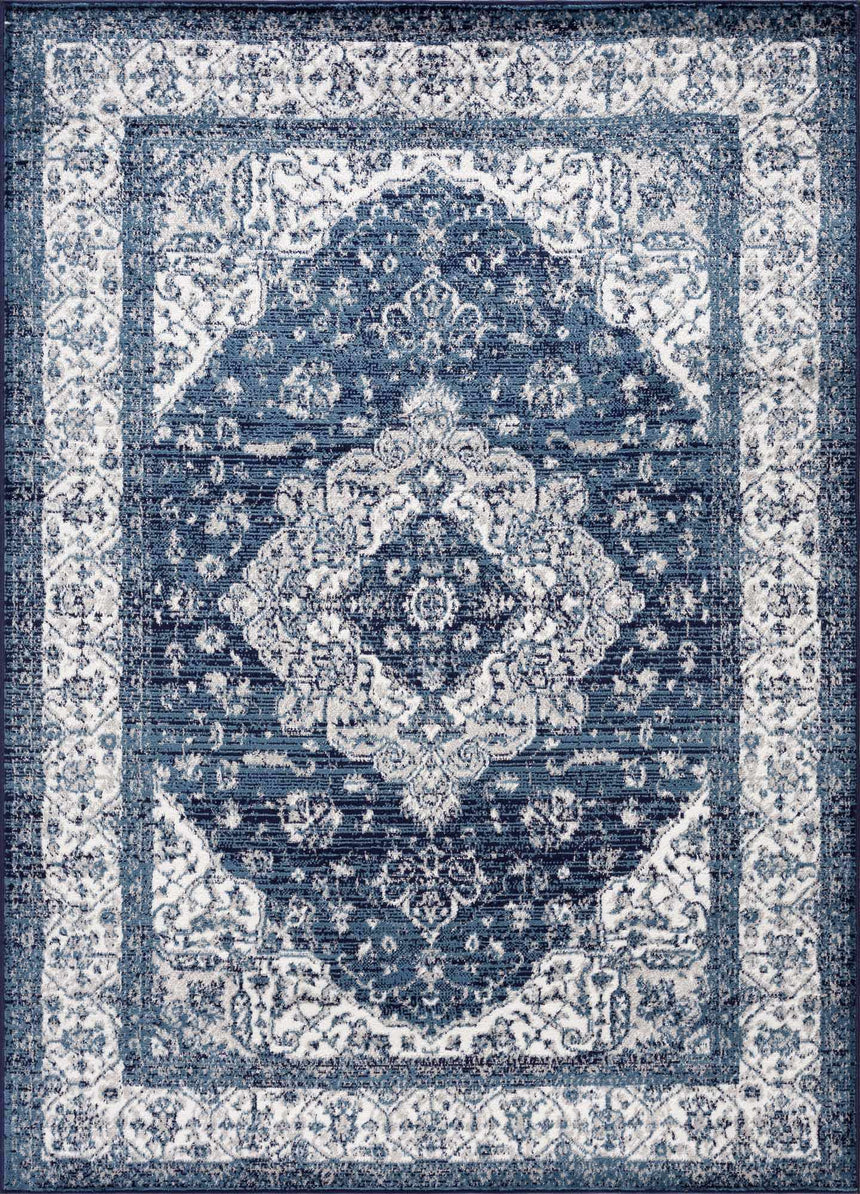 Billy Blue Medallion Rug - Promo