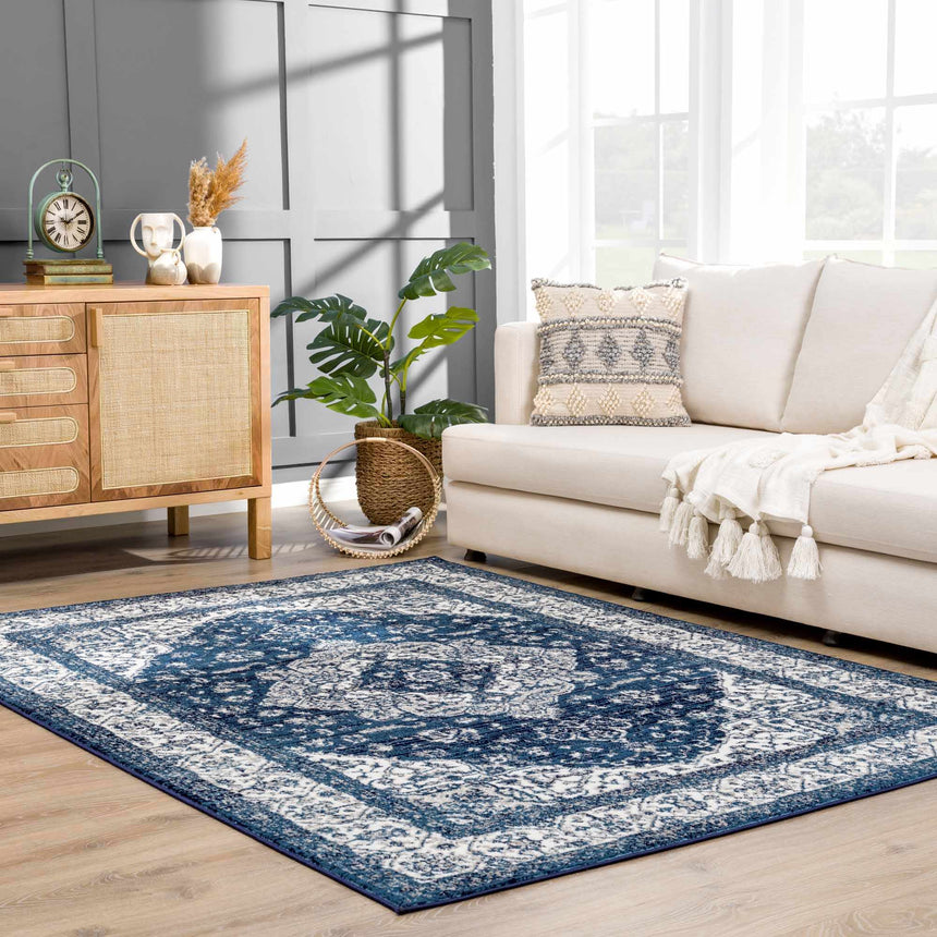 Billy Blue Medallion Rug - Promo
