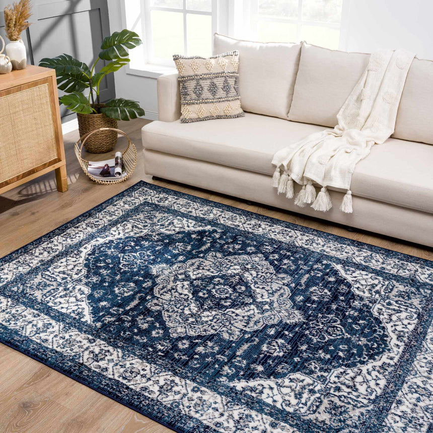 Billy Blue Medallion Rug - Promo