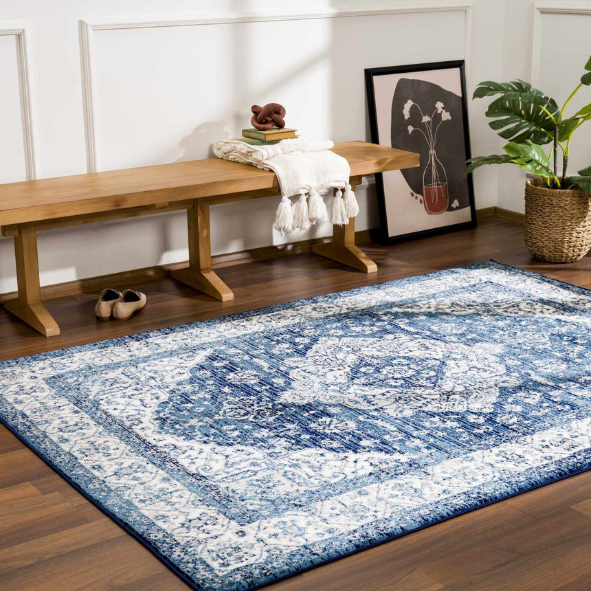 Billy Blue Medallion Rug - Promo