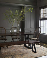 Chimalapa Rustic Dark Wood Bench