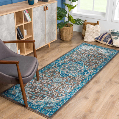 Mardin Turquoise Area Rug - Clearance